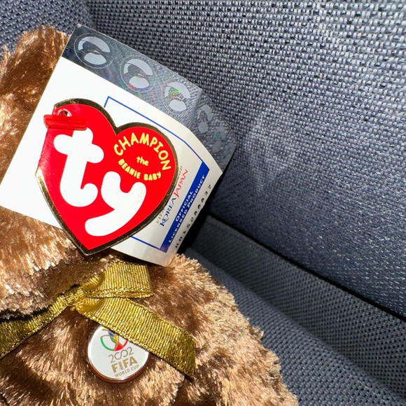 TY Beanie Baby 2002 FIFA World Cup Korea/Japan England Nose NEW NWT - Picture 4 of 11
